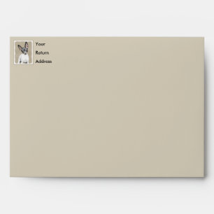 Rat Terrier Painting - Cute Original Dog Art Envelope