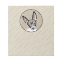 Rat Terrier Painting - Cute Original Dog Art