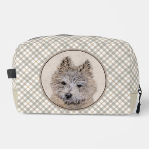 Rat Terrier Painting Tri Colour Original Dog Art Dopp Kit