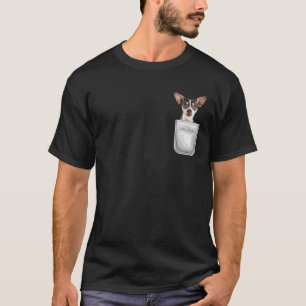 Rat Terrier Puppy Dog In Your Pocket T-Shirt