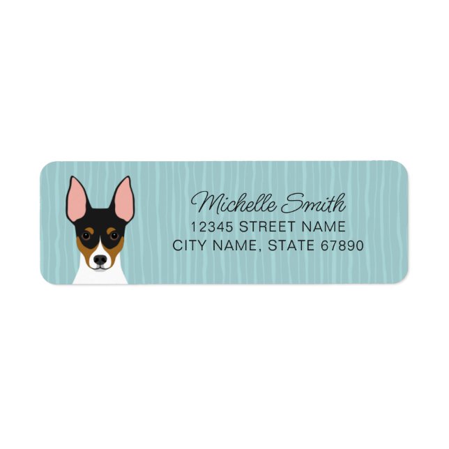 Rat Terrier Return Address Labels (Front)