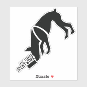 Rat terrier scentwork sticker