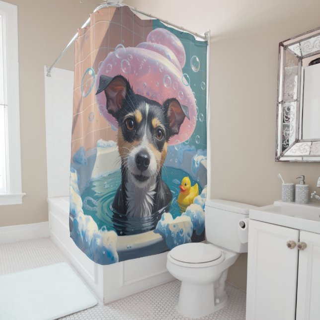 Rat Terrier Sloppy Sleepy Cute Funny (In Situ)