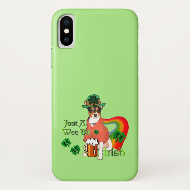 Rat Terrier St Patricks Case-Mate iPhone Case (Back)