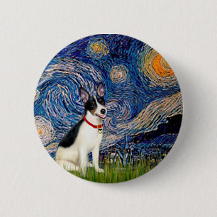 Rat Terrier - Starry Night 2 Inch Round Button
