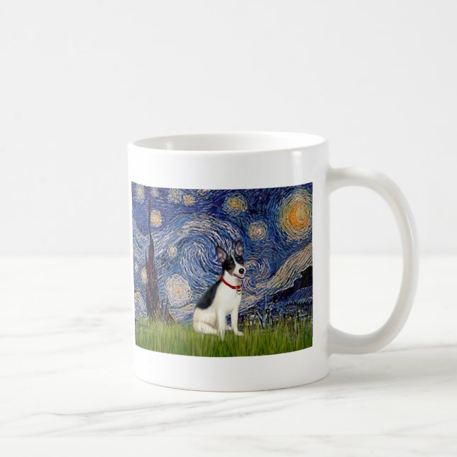 Rat Terrier - Starry Night Coffee Mug (Right)