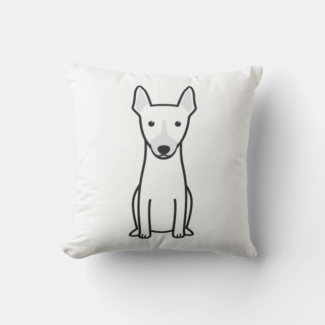 Rat Terrier Throw Pillow (Front)