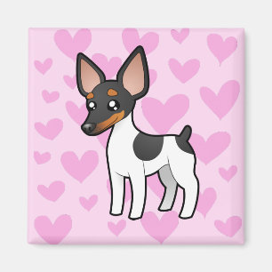 Rat Terrier / Toy Fox Terrier Love Magnet