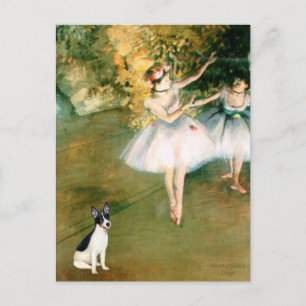 Rat Terrier - Two Dancers Postcard