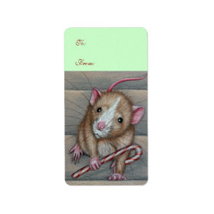 Rat To From Gift Tag Avery Label