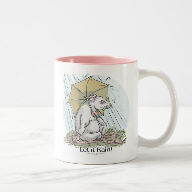 Rat Under Umbrella Mug (Right)