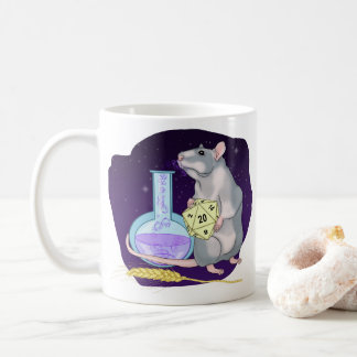Rat with a magic potion. Starry sky. D20 Coffee Mug