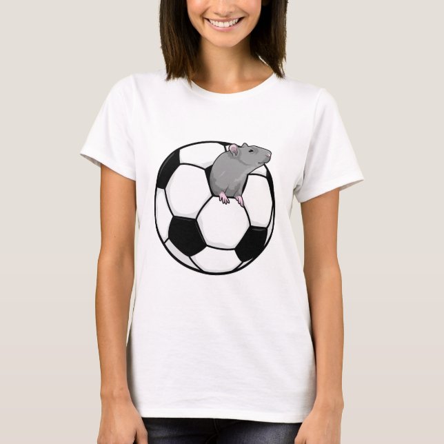 Rat with Soccer ball T-Shirt (Front)