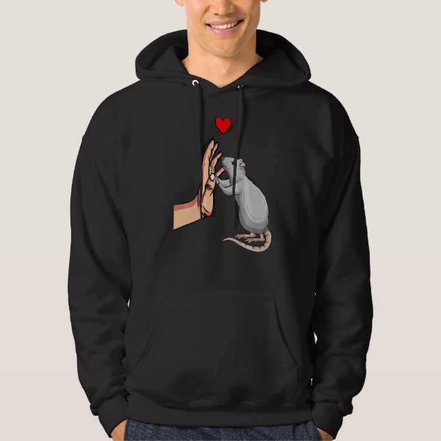 Rat Women Girls Hoodie (Front)