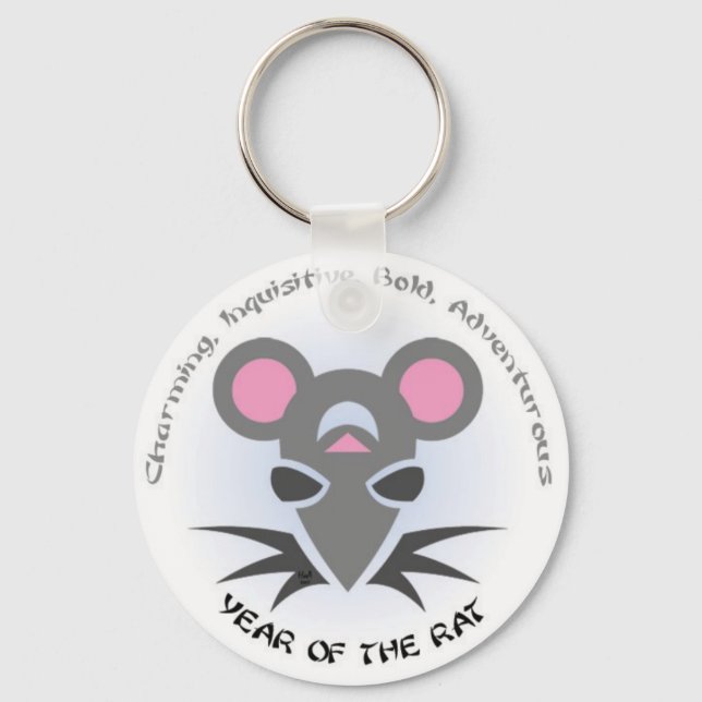 Rat Year Keychain (Front)