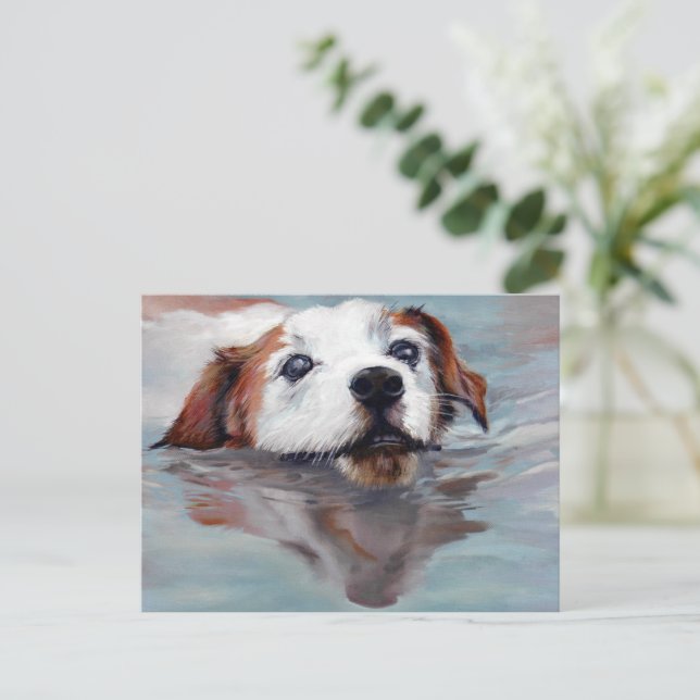 Rataplan Jack Russel Postcard (Standing Front)