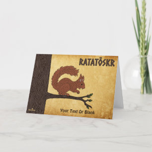 Ratatöskr, Norse/Viking Squirrel Card