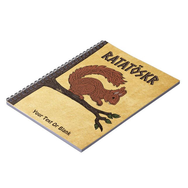  Ratatöskr, Norse/Viking Squirrel Notebook (Left Side)