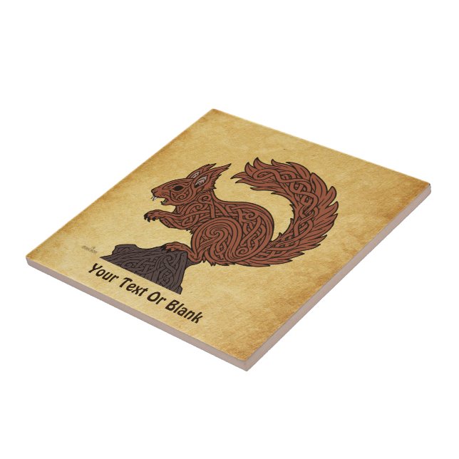 Ratatöskr, Norse/Viking Squirrel Tile (Side)