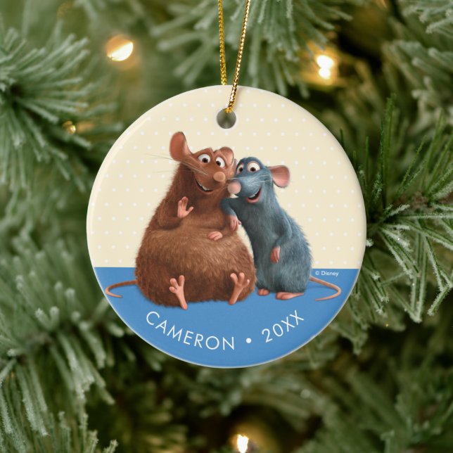Ratatouille - Emile and Remy Disney Ceramic Ornament (Tree)