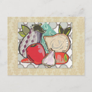 Ratatouille Kitchen Ingredients - Postcard