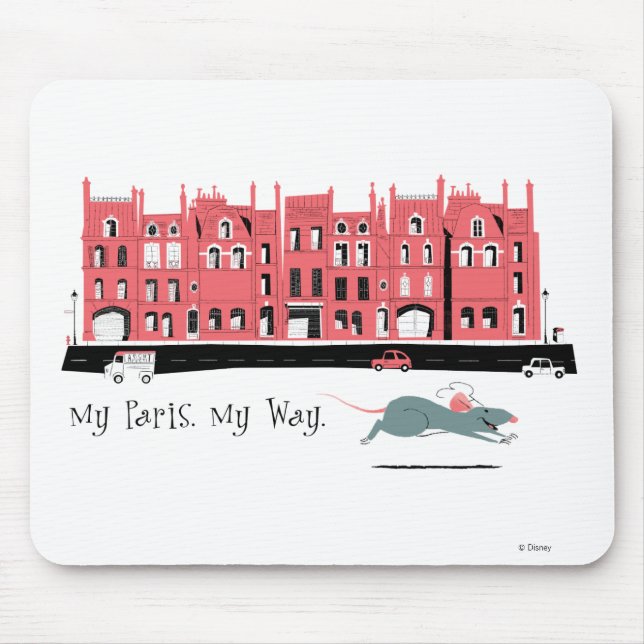 Ratatouille Paris Street Sceen Disney Mouse Pad (Front)