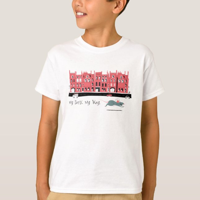 Ratatouille Paris Street Sceen Disney T-Shirt (Front)