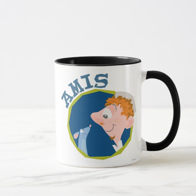 Ratatouille Remy Linguini Amis Friend logo Disney Mug (Right)
