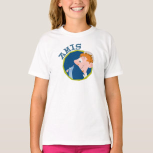 Ratatouille Remy Linguini Amis Friend logo Disney T-Shirt