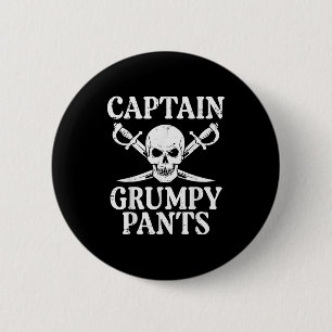 Rate Captain Mpy Pants Funny Humor Quote Men Women 2 Inch Round Button