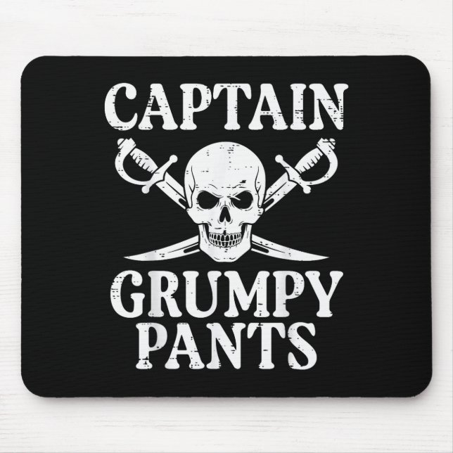 Rate Captain Mpy Pants Funny Humor Quote Men Women Mouse Pad (Front)