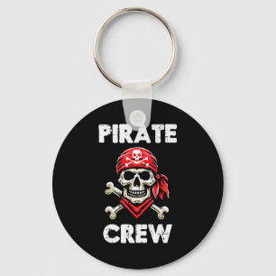 Rate Crew Skull Crossbones Funny Matching Men Wome Keychain