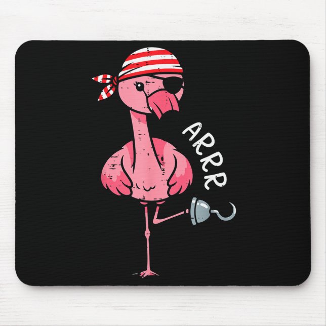 Rate Flamingo Arrr Halloween Costume Women Girls K Mouse Pad (Front)