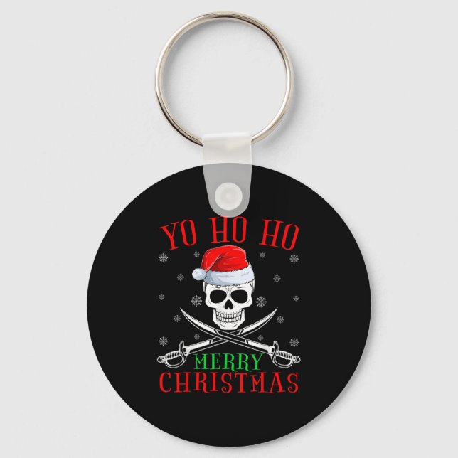Rate Lover Matching Santa Yo Ho Ho Rate Merry Chri Keychain (Front)