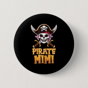 Rate Mimi Funny Captain Matching Grandma Halloween 2 Inch Round Button