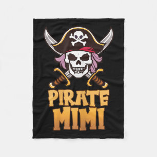 Rate Mimi Funny Captain Matching Grandma Halloween Fleece Blanket