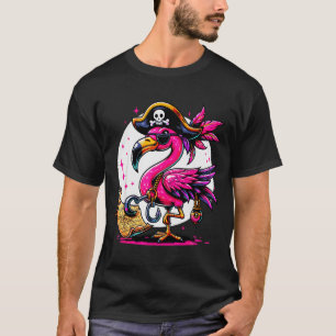 Rate Nk Flamingo Halloween Party - Jolly Roger T-Shirt