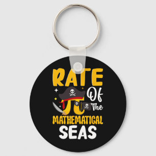 Rate Of The Mathematical Seas - Pi Symbol Math 3.1 Keychain