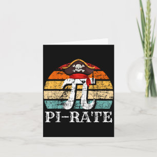 Rate pirate day 314 math pun nerd men women kids card