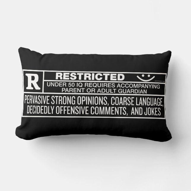 Rate R Throws Lumbar Pillow (Front)