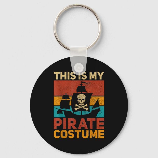 Rate Ship Funny Rate Outfit Rate Costume Retro Rat Keychain (Front)