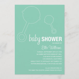 RATEAUX RÉTRO EN MOUSSE MARINE    INVITATION BABY 