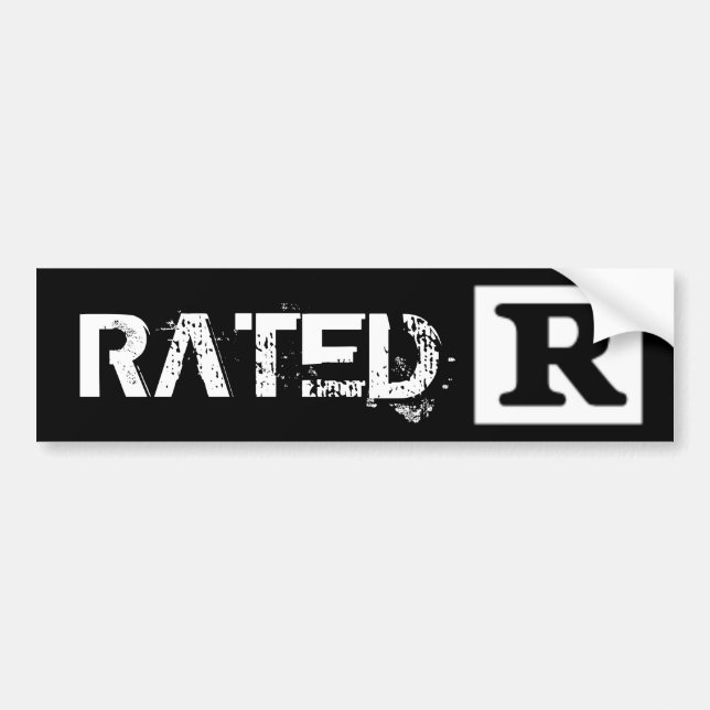 Rated R, Rating System Bumper Sticker (Front)