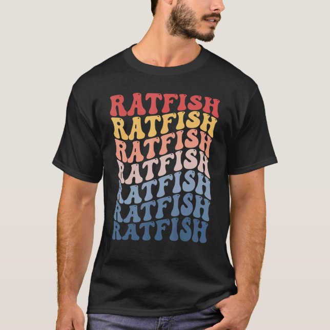 Ratfish Groovy Retro Fish T-Shirt (Front)