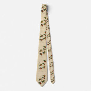 Rathbone (Yellow) Warbler Audubon Birds of America Tie