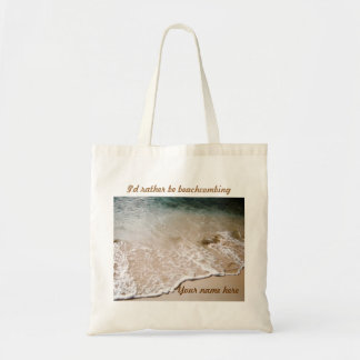 Rather be Beachcombing Name tote