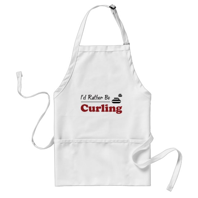 Rather Be Curling Standard Apron (Front)