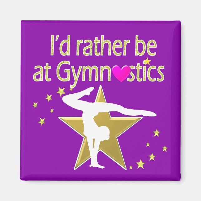RATHER BE DOING GYMNASTICS MAGNET (Front)