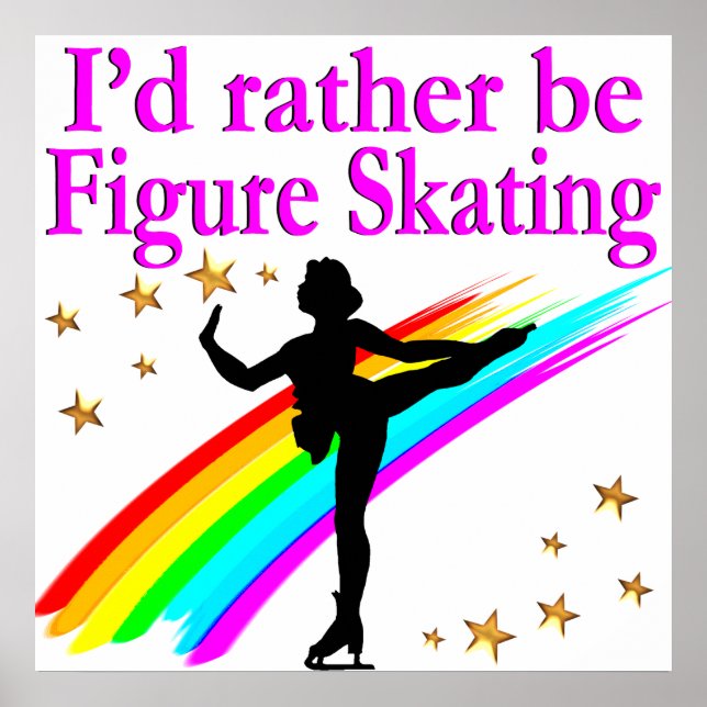 RATHER BE FIGURE SKATING POSTER (Front)