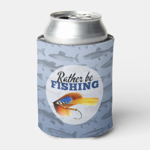Rather Be Fishing Custom Can Cooler